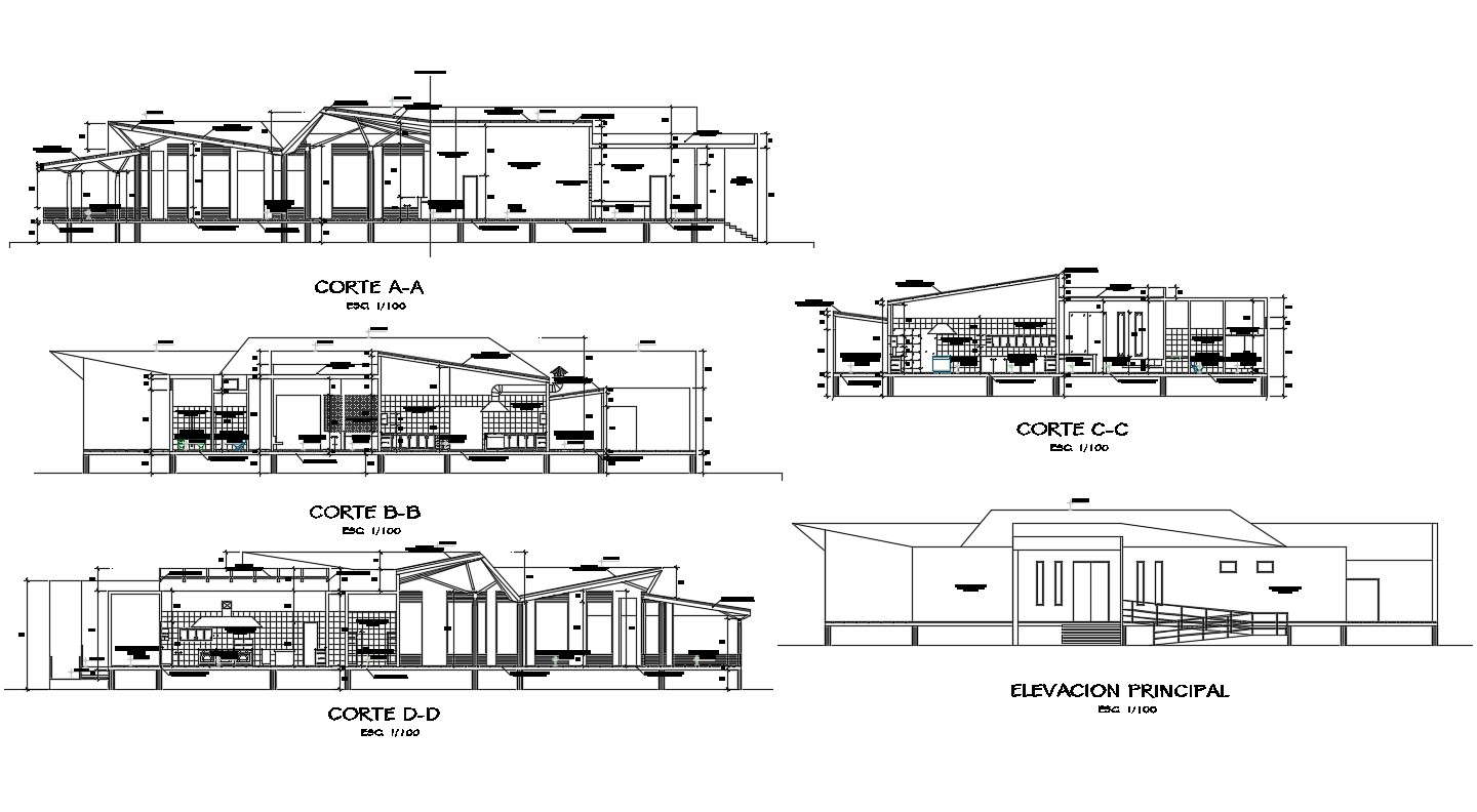 Restaurant Elevation Design Autocad File Cadbull