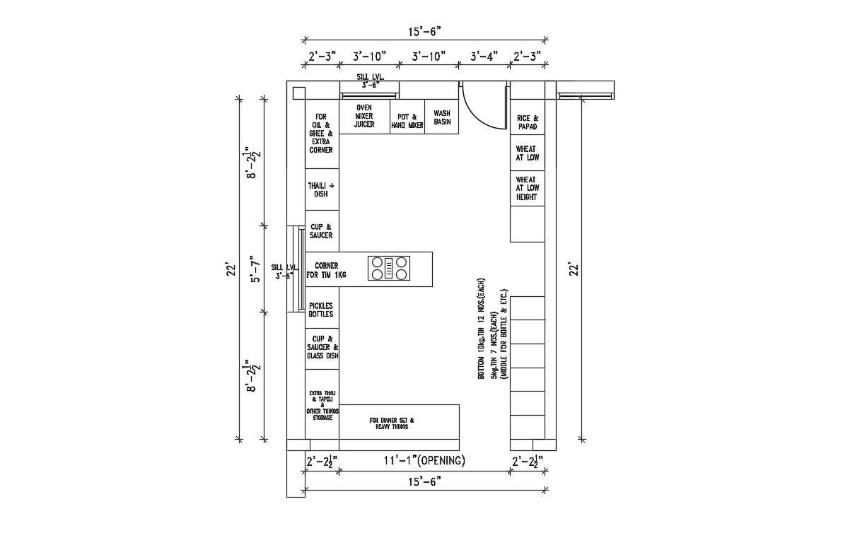 Restaurant Kitchen Layout Dimensions