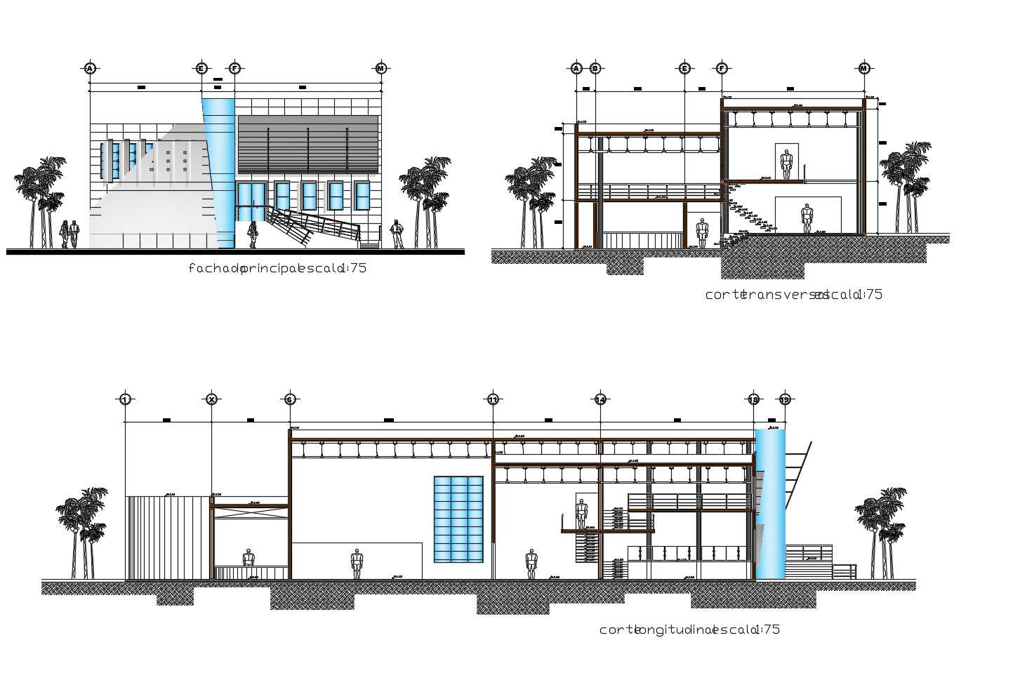 Restaurant Elevation In Autocad File Cadbull