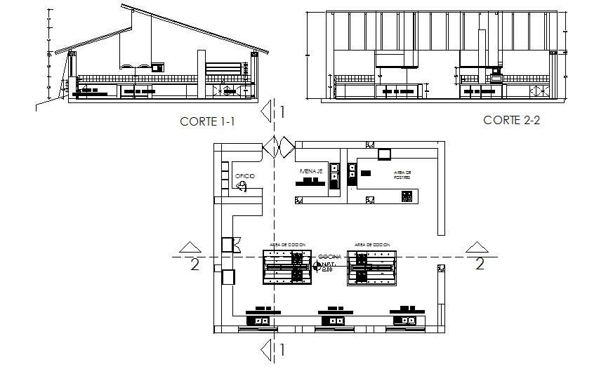 Restaurant Kitchen Design In AutoCAD File - Cadbull