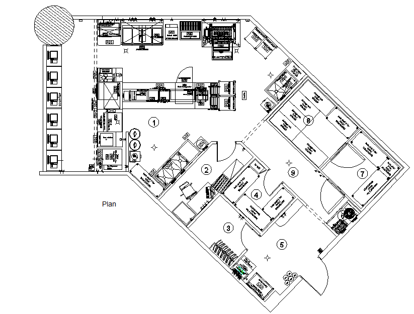 Restaurant layout plan dwg file - Cadbull