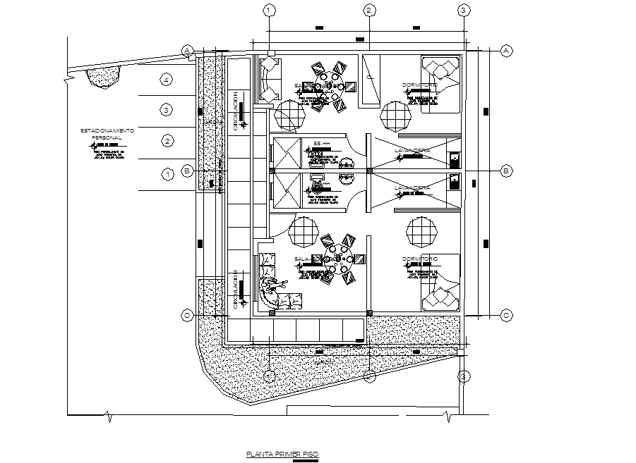 Restaurant layout plan in office - Cadbull