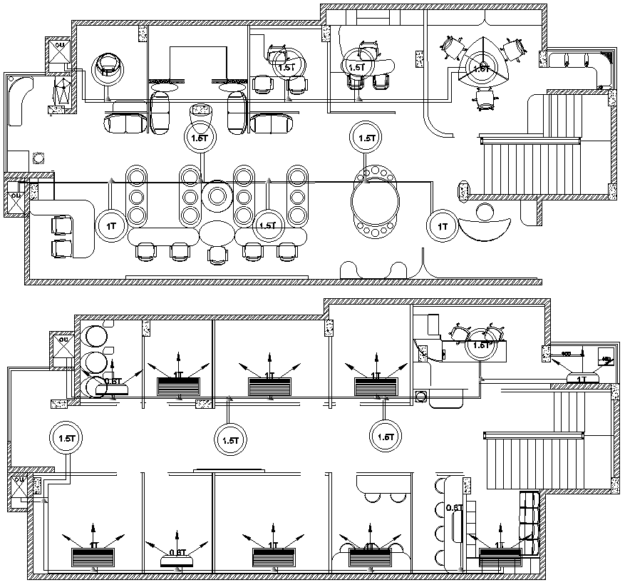 Restaurant Plan with Interior Detail DWG AutoCAD file - Cadbull