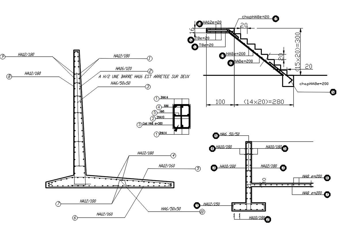 Retaining Wall Cad Details