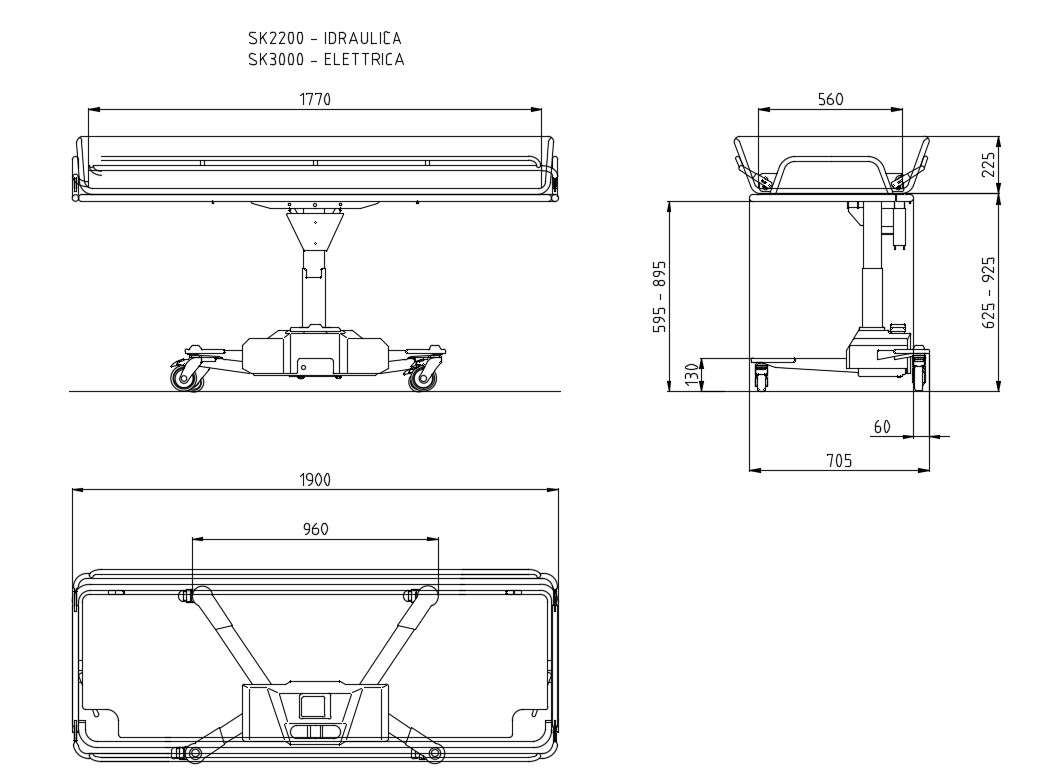 Revolving Chair Elevation And Section Block Cad Drawing Details Dwg