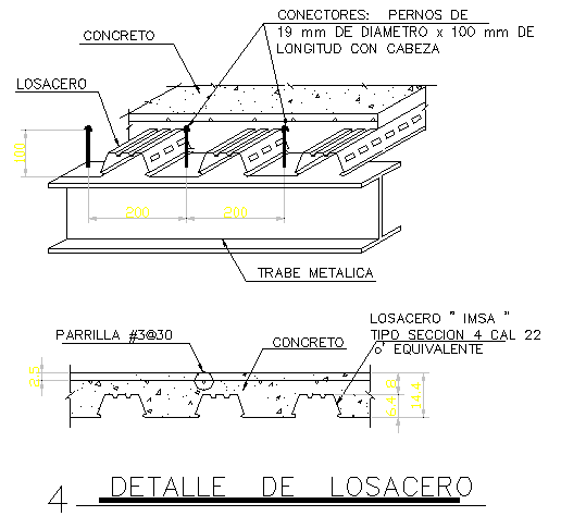 Ribbed slab construction details dwg file - Cadbull