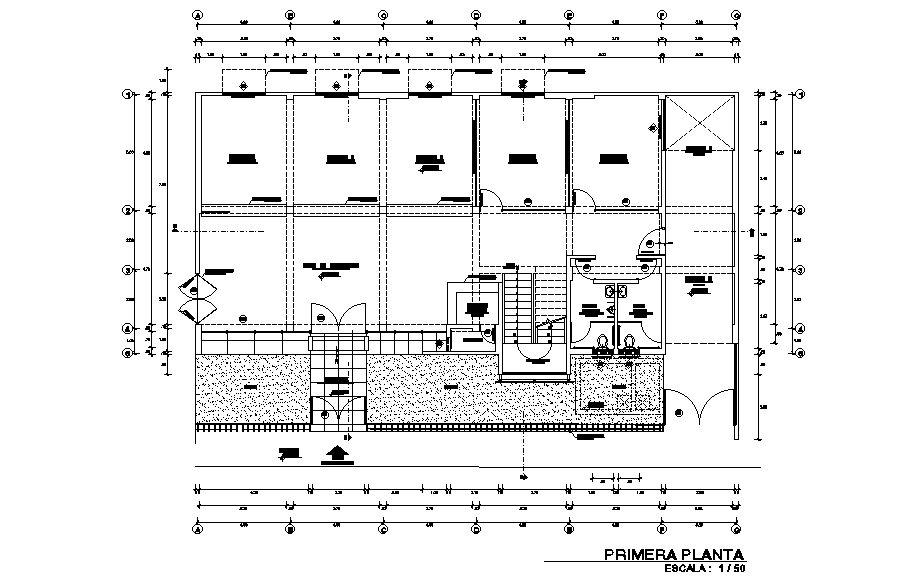 Right side of 54x25m first floor municipal office plan is given in this ...