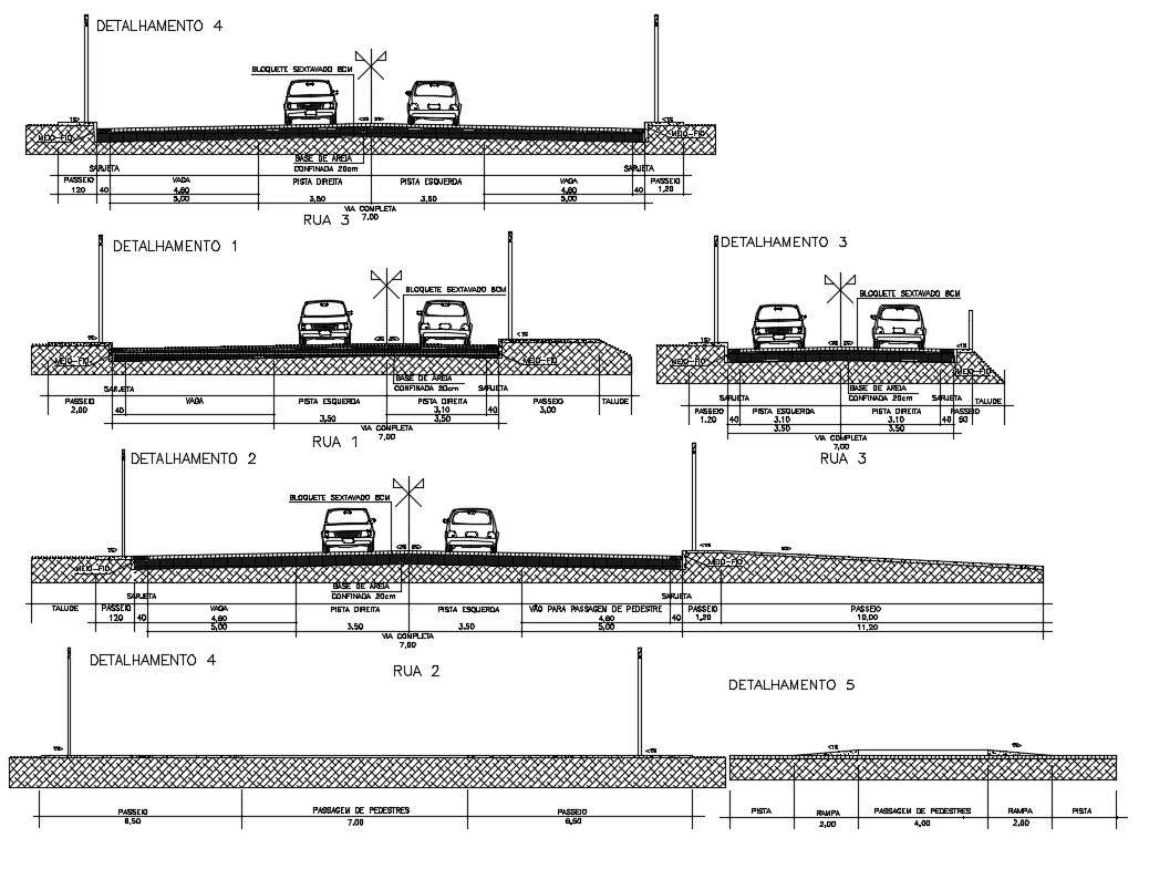 Road Pavement Design CAD File - Cadbull