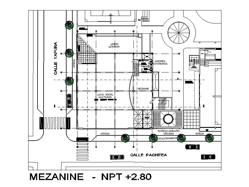 Road Corner Building Plan CAD Drawing DWG File - Cadbull