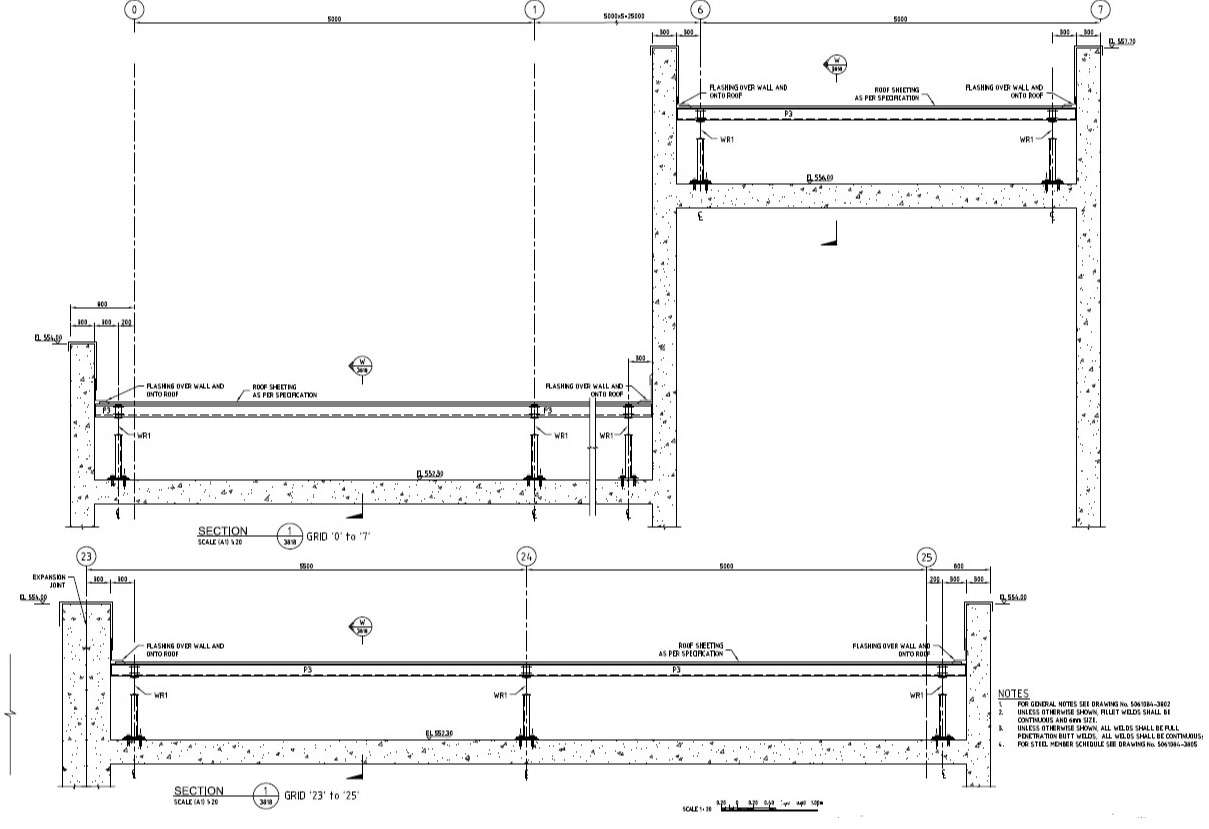 Roof Cross Section Design PDF File Cadbull