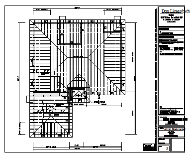 Roof Plan detail design drawing of house design - Cadbull