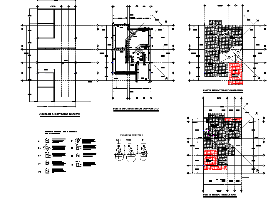 Roof house plan detail layout file - Cadbull