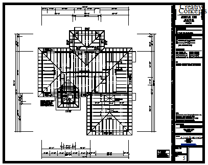 Flat Roof Plan Drawing