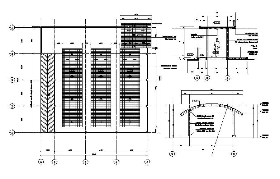 Roof top design plan CAD drawing - Cadbull