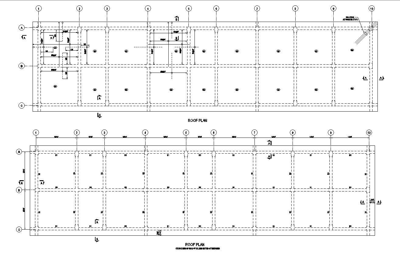 Roof Layout Plan Details for Substation CAD Drawing in DWG File - Cadbull