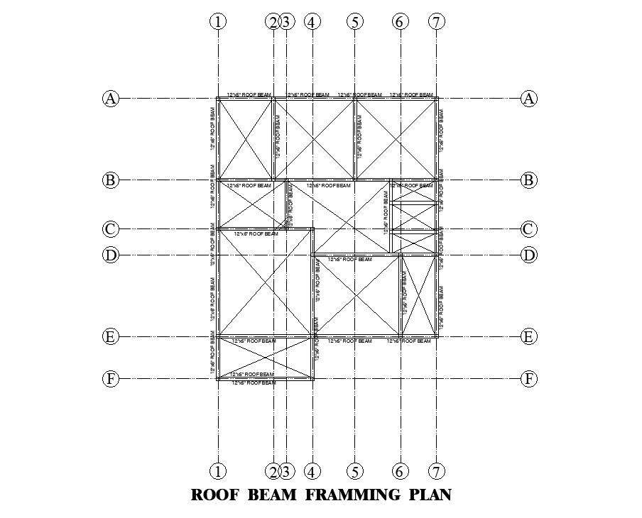 Roof Framing Plan Of X House Plan Is Given In This Autocad Images And Photos Finder