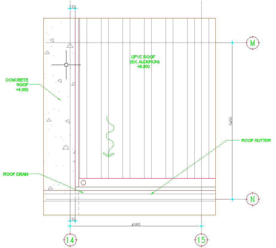 Roof Detail Design Is Given In The AutoCAD Drawing, CAD File, Dwg File ...