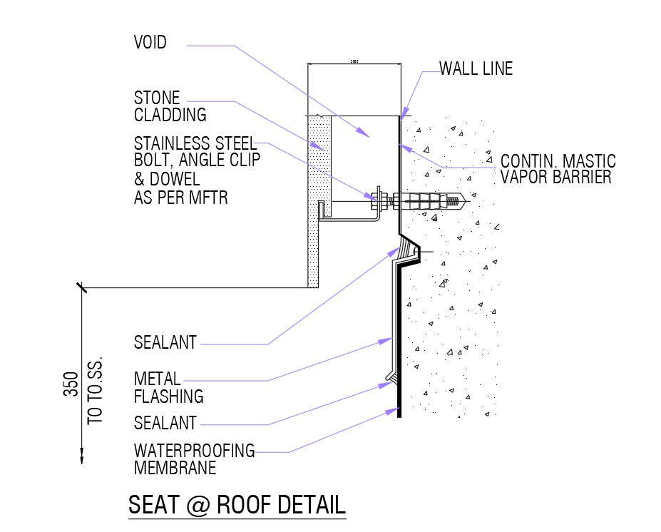 Roof detail in AutoCAD 2D drawing, dwg file, CAD file - Cadbull