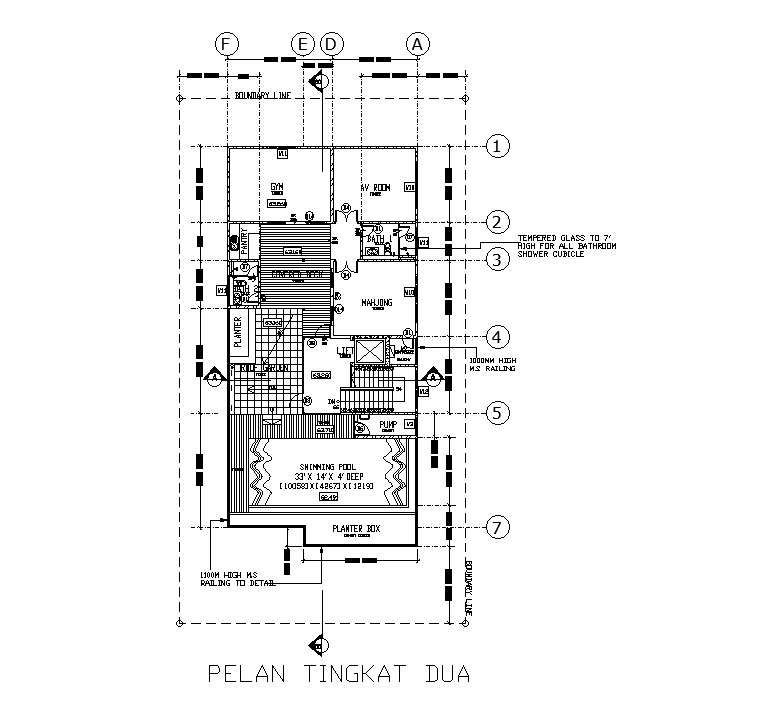 Roof detail of commercial building separated in this AutoCAD drawing ...