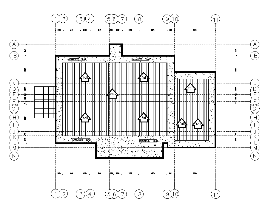 Roof layout of 40x26 house plan is given in this Autocad drawing file ...