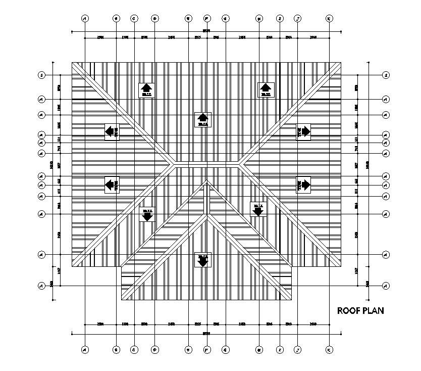 Roof Plan Of 18x15m Ground Floor Plan Of Residential Building Is Given ...