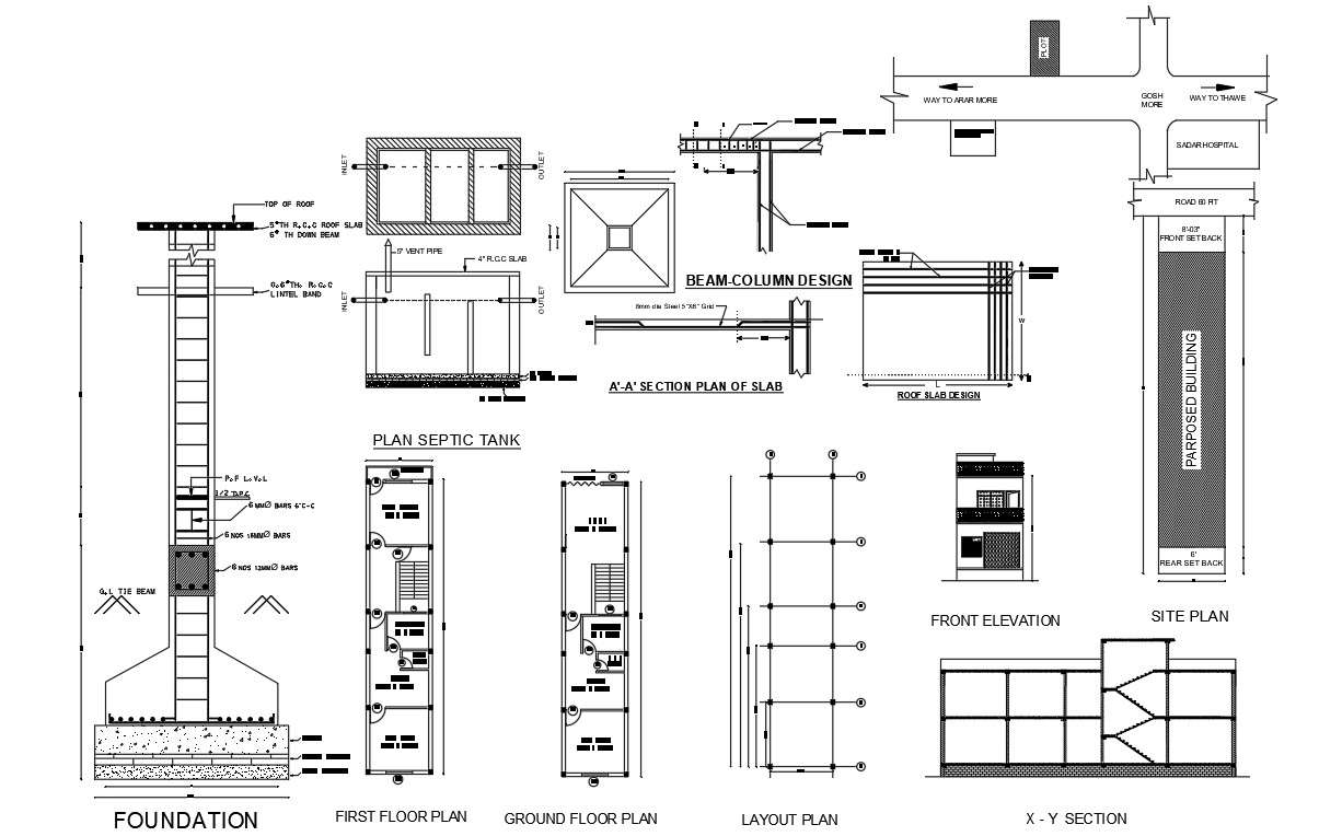 row-house-plan-and-building-design-dwg-file-cadbull