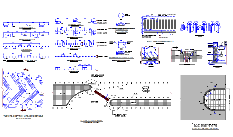 road-marking-cad-block