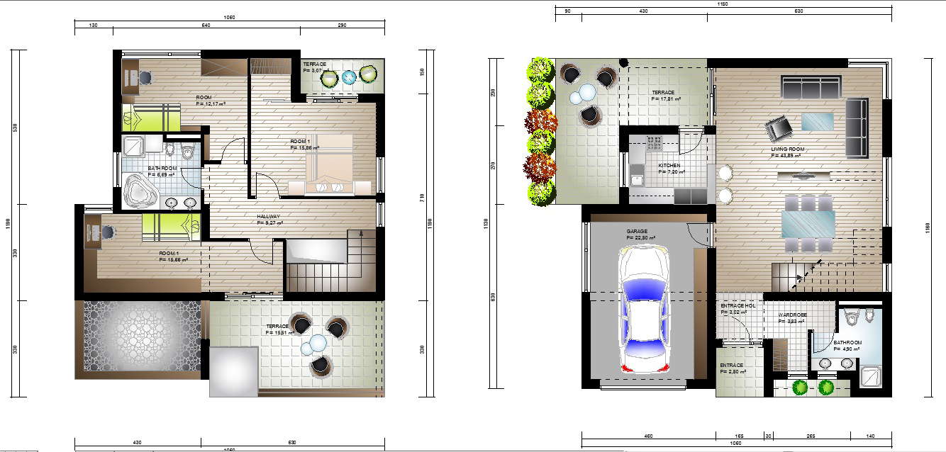 Small House Plan Drawing Dwg File Cadbull