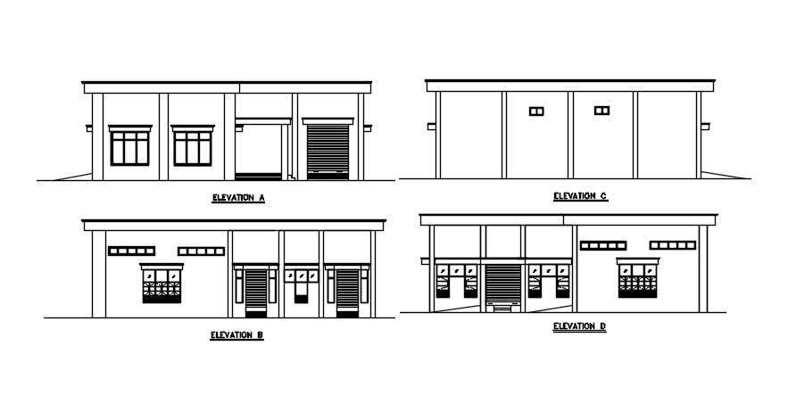 Section detail of the warehouse presented in this AutoCAD drawing file ...