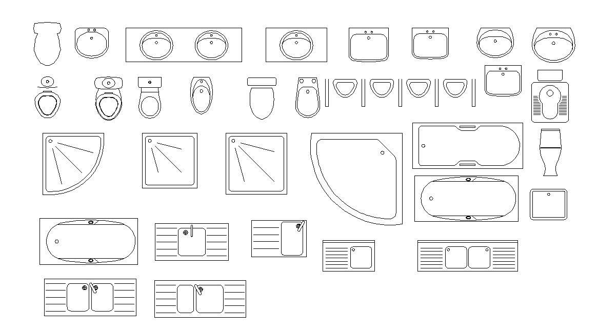 Sanitary Autocad Blocks Free Download Cadbull 