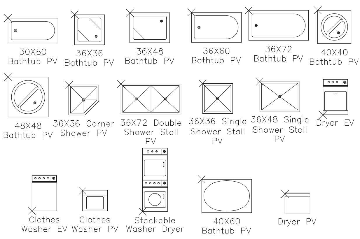 Sanitary Ware Cad Blocks