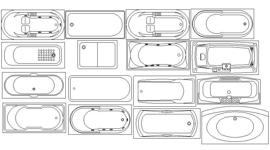 Sanitary blocks design drawing - Cadbull