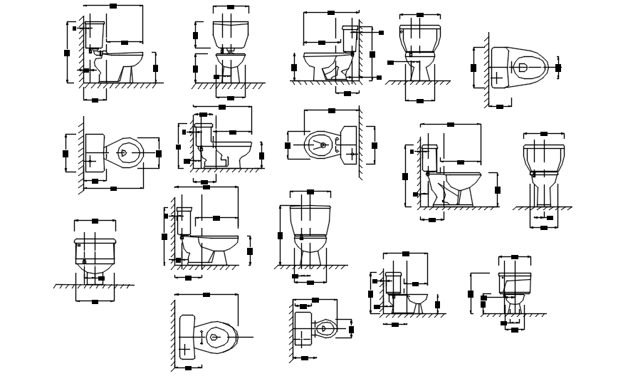 Sanitary detail in autocad - Cadbull