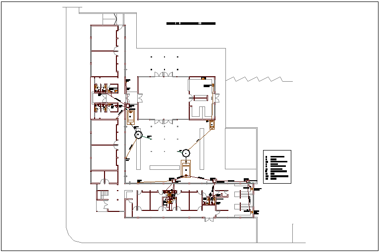 Sanitary installation view of cultural center with its legend dwg file ...