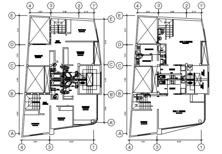 Sanitary layout of the clinic in AutoCAD - Cadbull