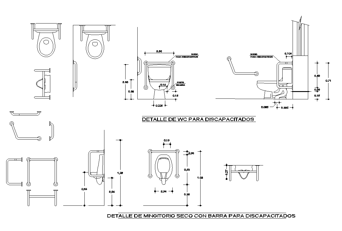 Sanitary Toilet Detail Elevation And Plan Layout Autocad File Cadbull