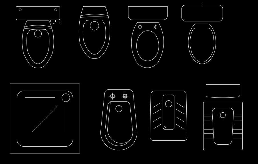 Sanitary 2D CAD block drawings are given in this AutoCAD model - Cadbull