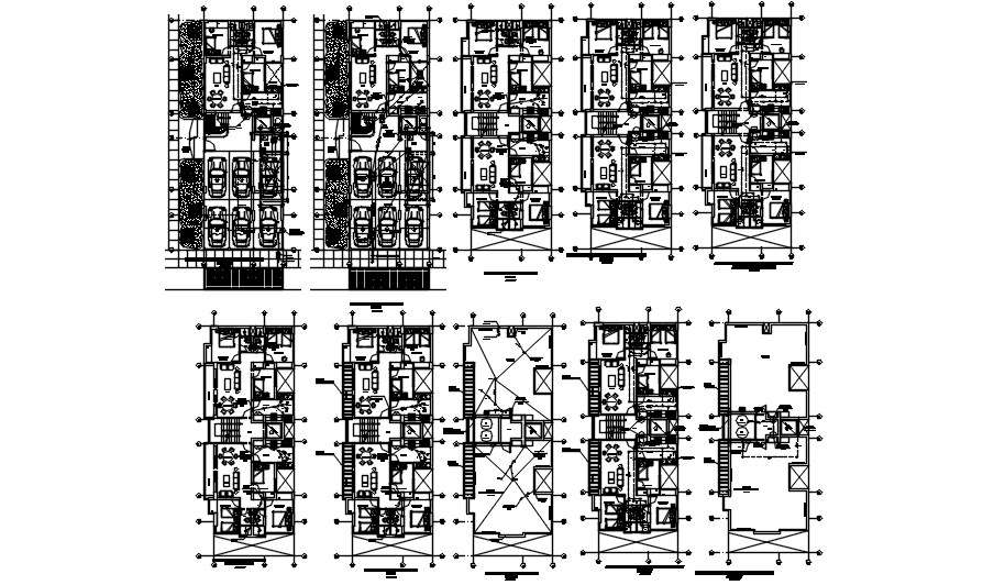 Sanitary layout of the apartment building is given in this Autocad ...