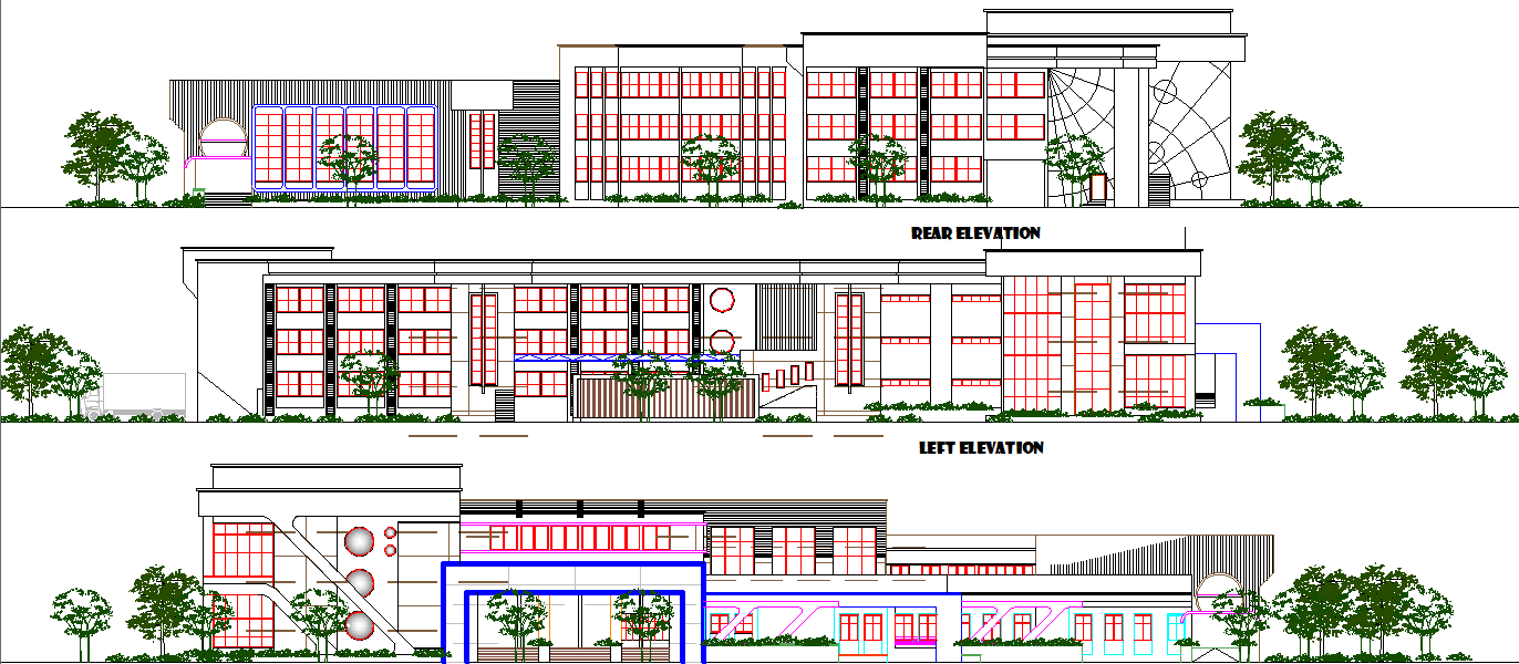 School Elevation Detail Dwg File Cadbull school-elevation-detail-dwg-file-cadbull