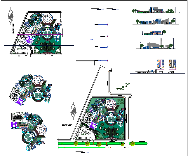 School structure layout dwg file - Cadbull