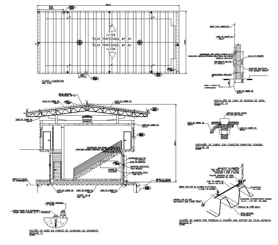 School coverage floor area and Installation detail is given in AutoCad ...