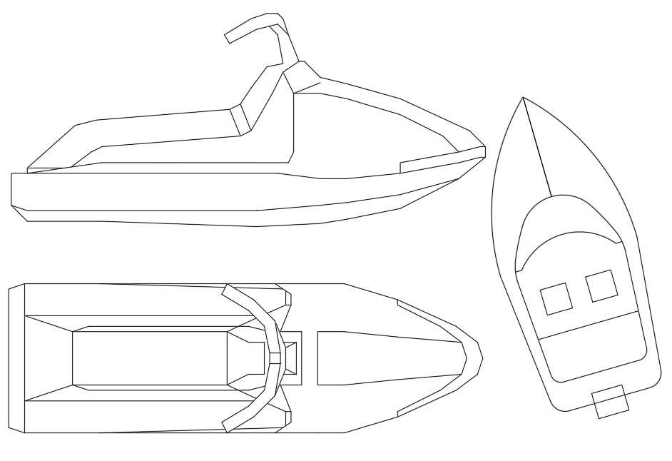 Speed Boat Elevation CAD blocks Free Download DWG File - Cadbull