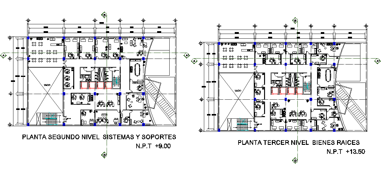 Second floor and terrace floor plan detail dwg file - Cadbull