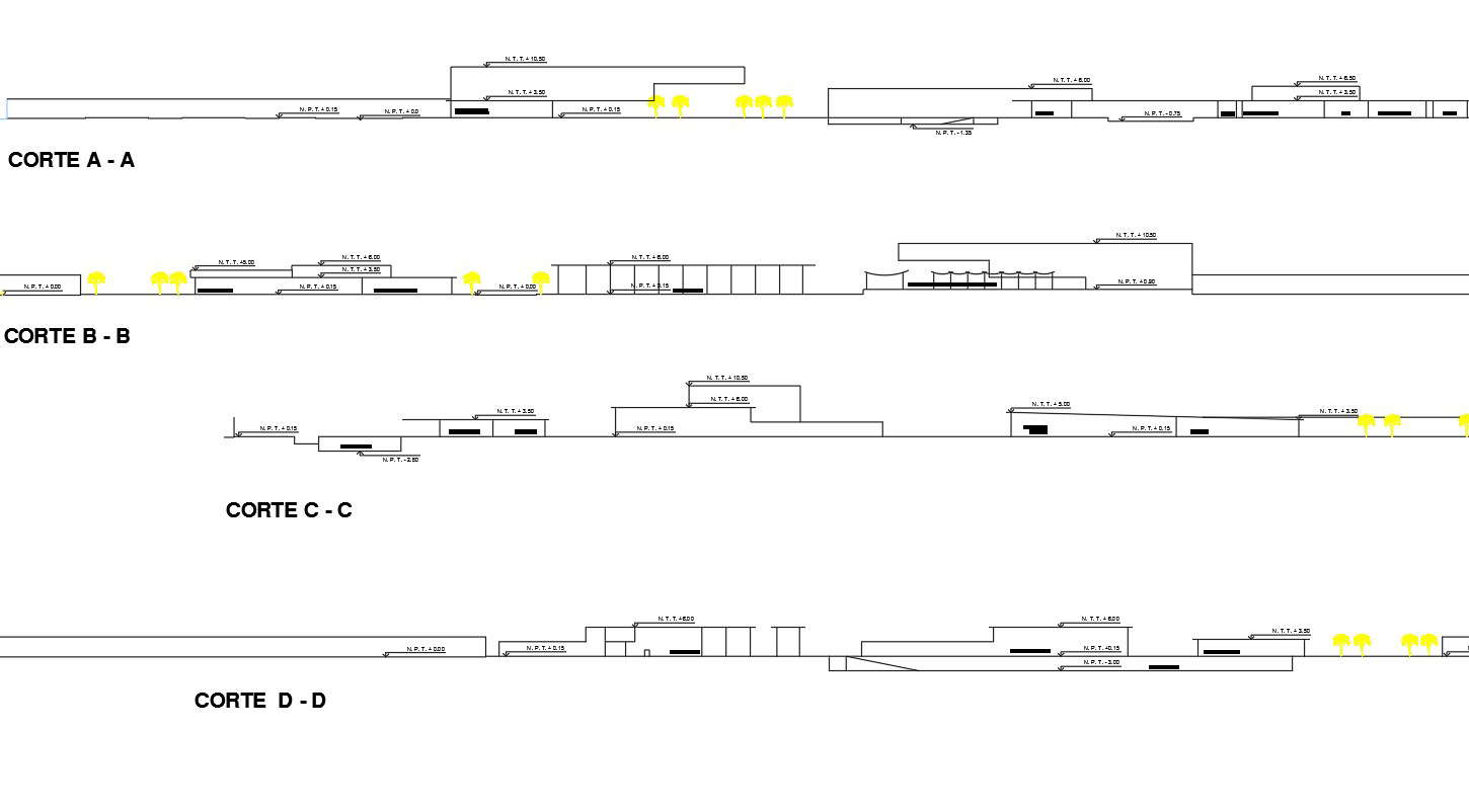 Section A-A’ And Section Section B-B’ Plan Detail Dwg File - Cadbull