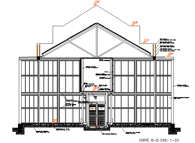 Section B-B’ Plan Detail Dwg File - Cadbull