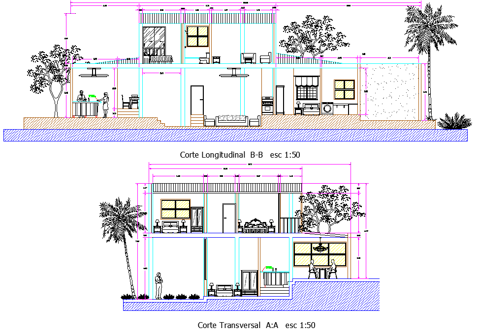 Section one family house detail - Cadbull