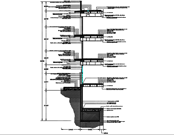 Section With Finishes Detail Dwg File Cadbull