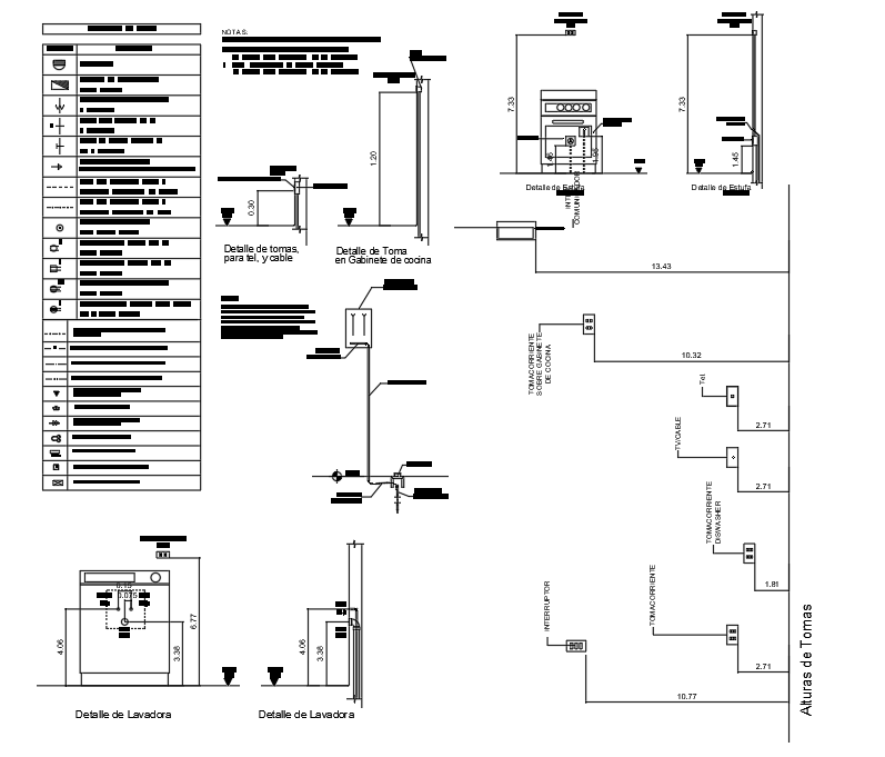 Sectional detailing layout - Cadbull