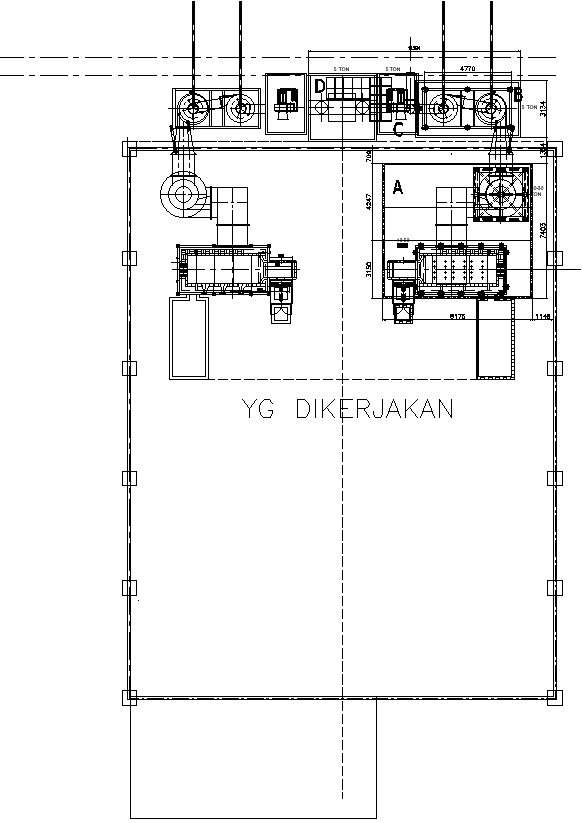 Sectional layout details of factory autocad files, dwg format , cad ...