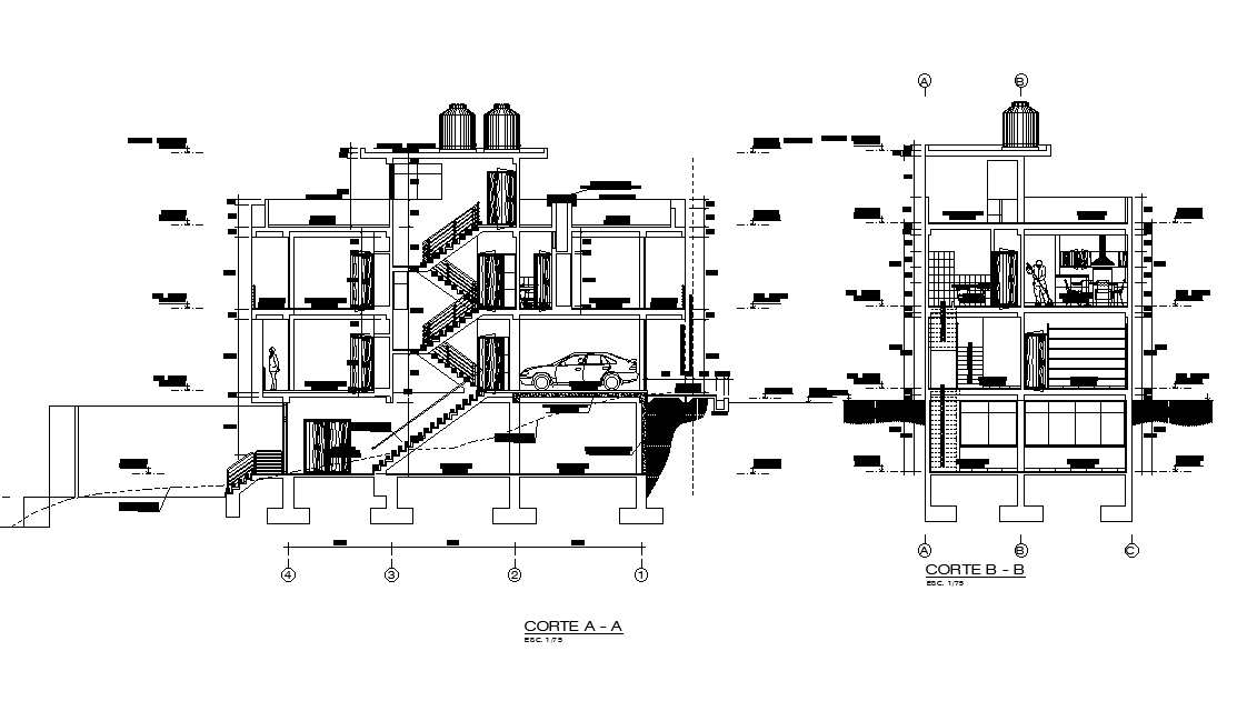 Section detail drawing of the apartment separated in this AutoCAD file ...